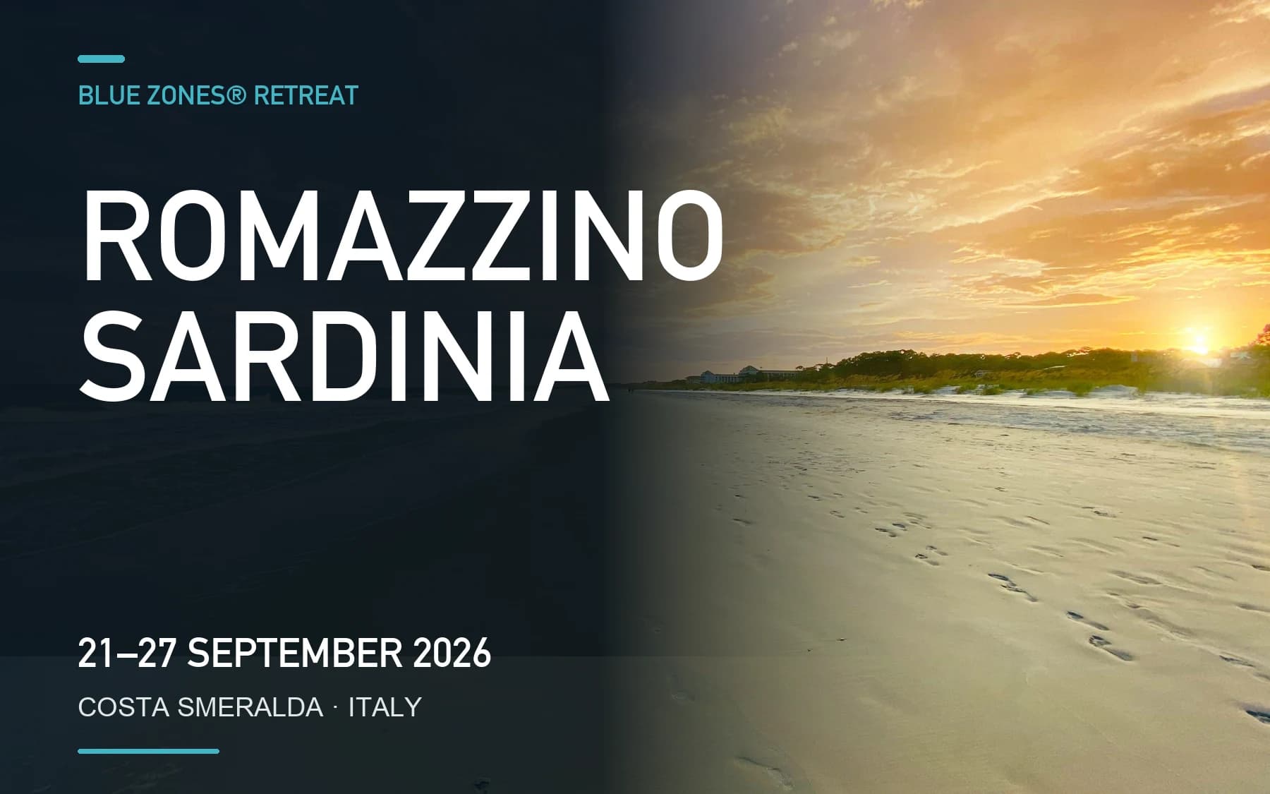 Blue Zones Retreat at Romazzino Sardinia 2026 (Arzachena, Italy)