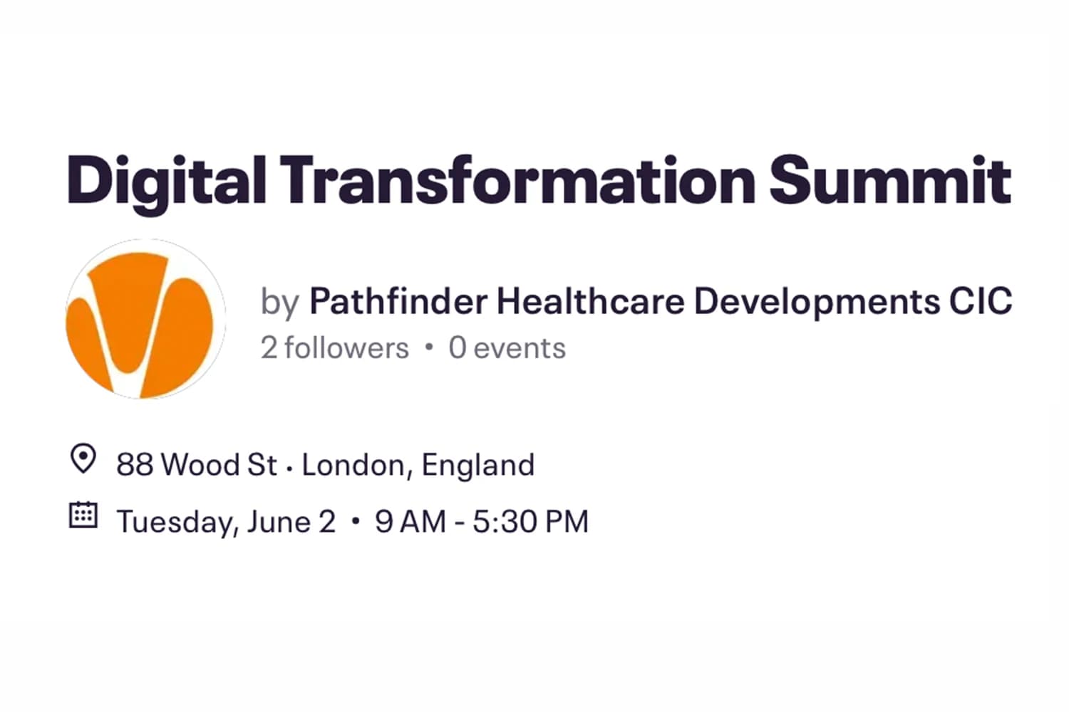 Pathfinder Digital Transformation Summit (London, United Kingdom)