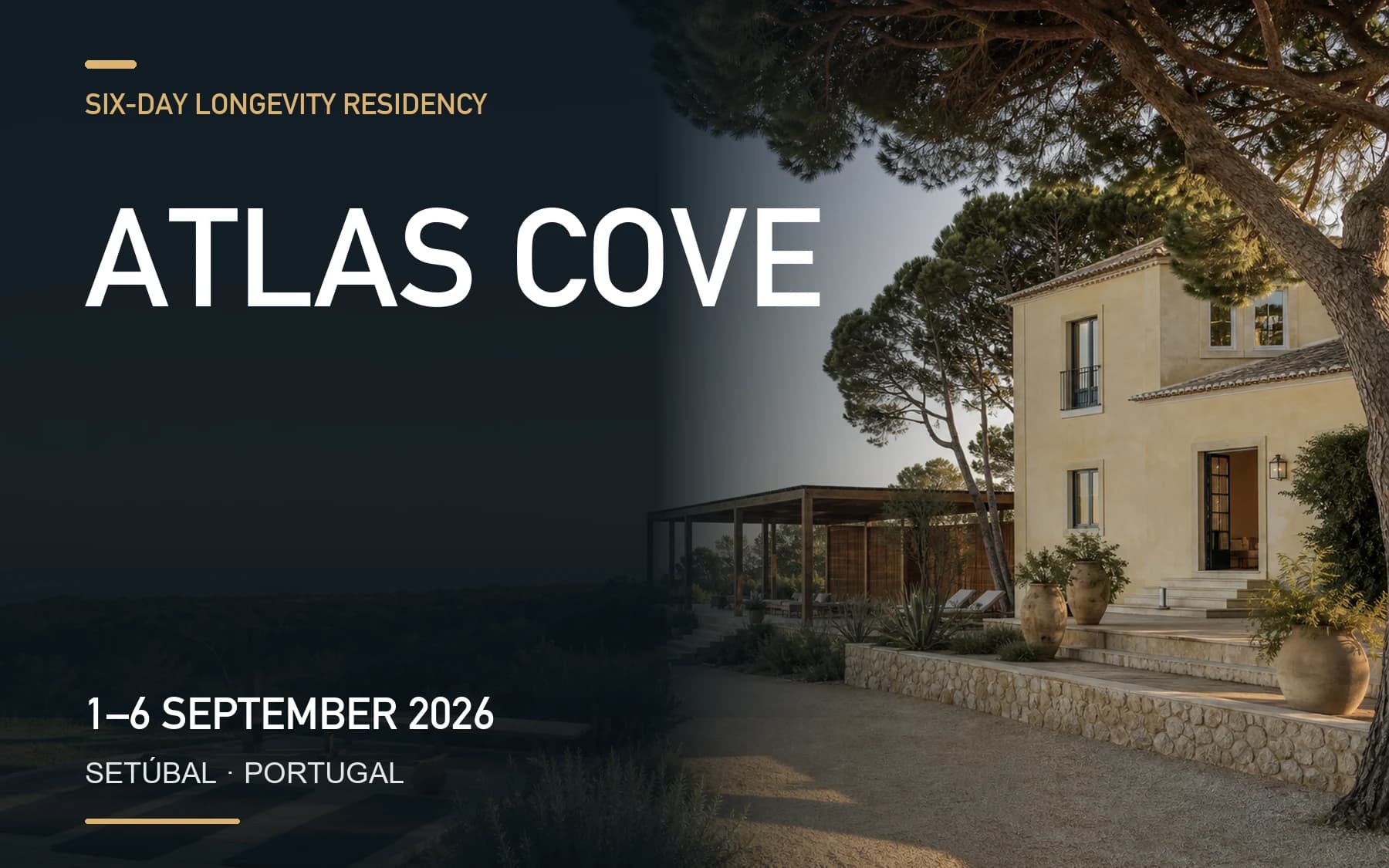 Atlas Cove Longevity Residency — September 2026 (Setúbal, Portugal)