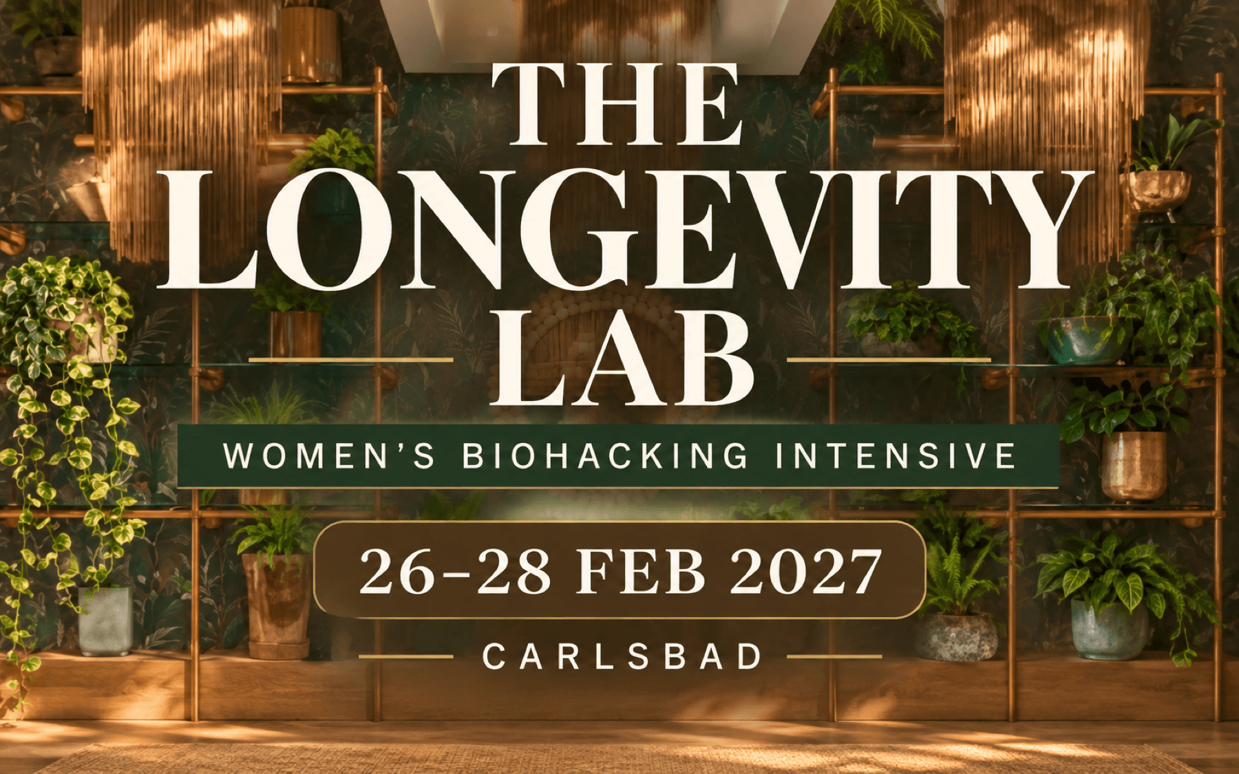 The Longevity Lab Women’s Biohacking Intensive 2027 (Carlsbad, United States)