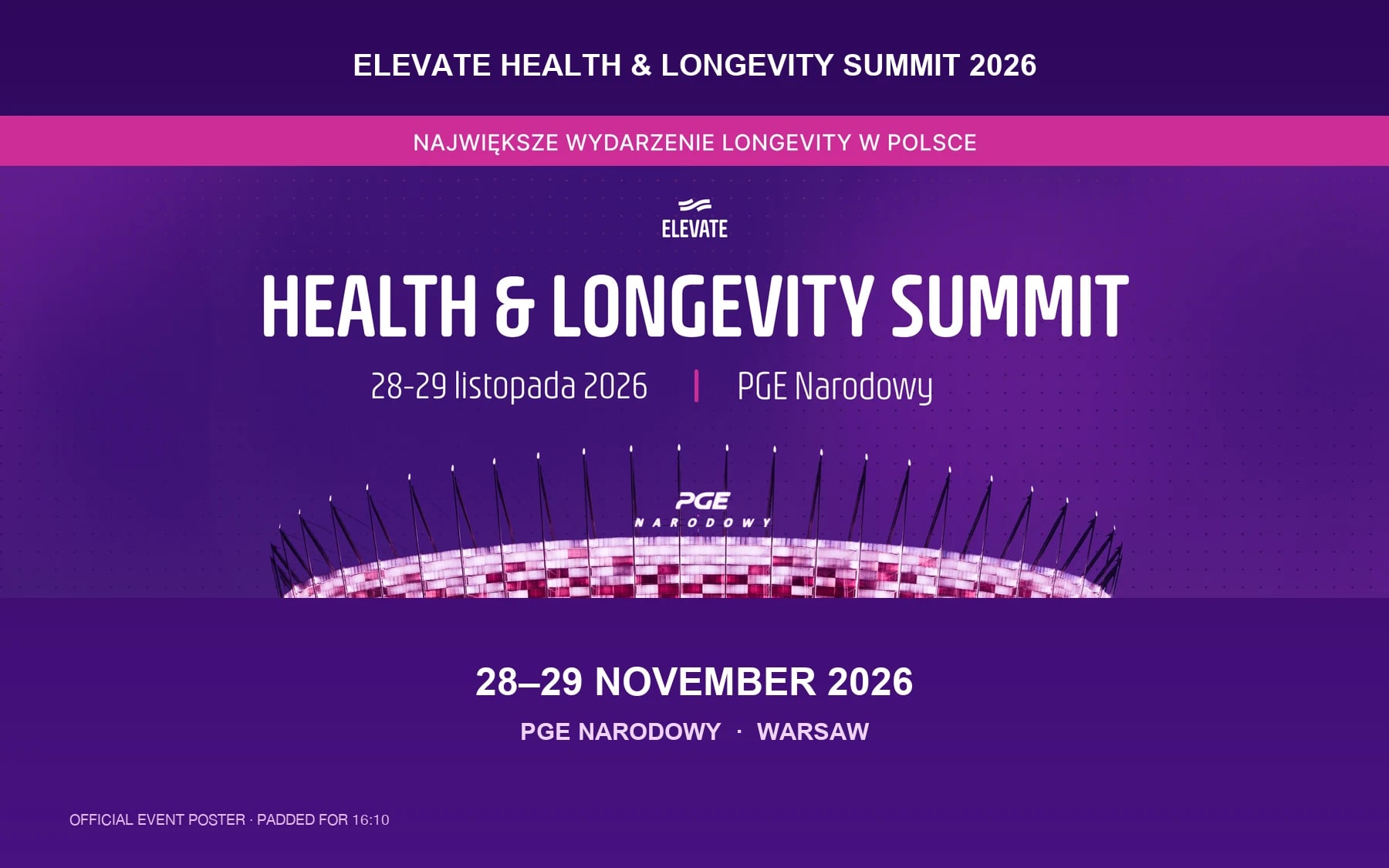 ELEVATE Health & Longevity Summit 2026 (Warsaw, Poland)