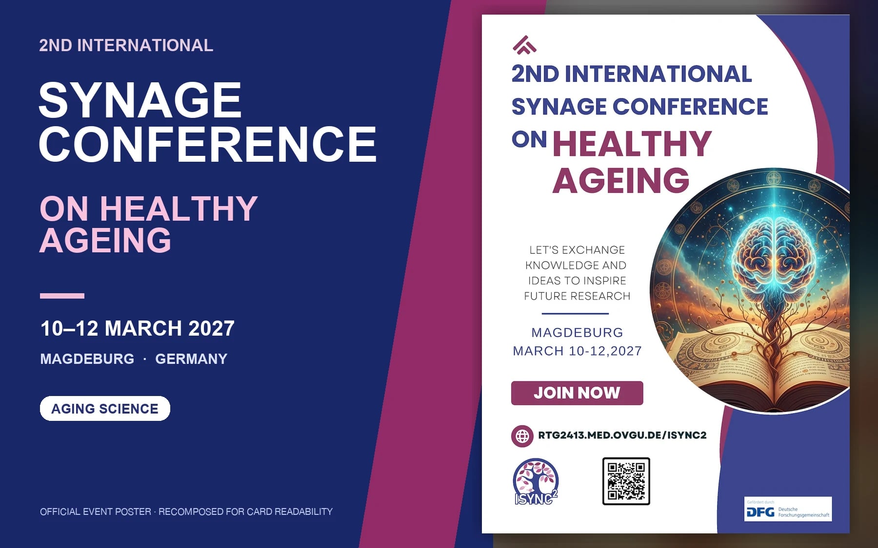 2nd International SynAGE Conference on Healthy Ageing (Magdeburg, Germany)
