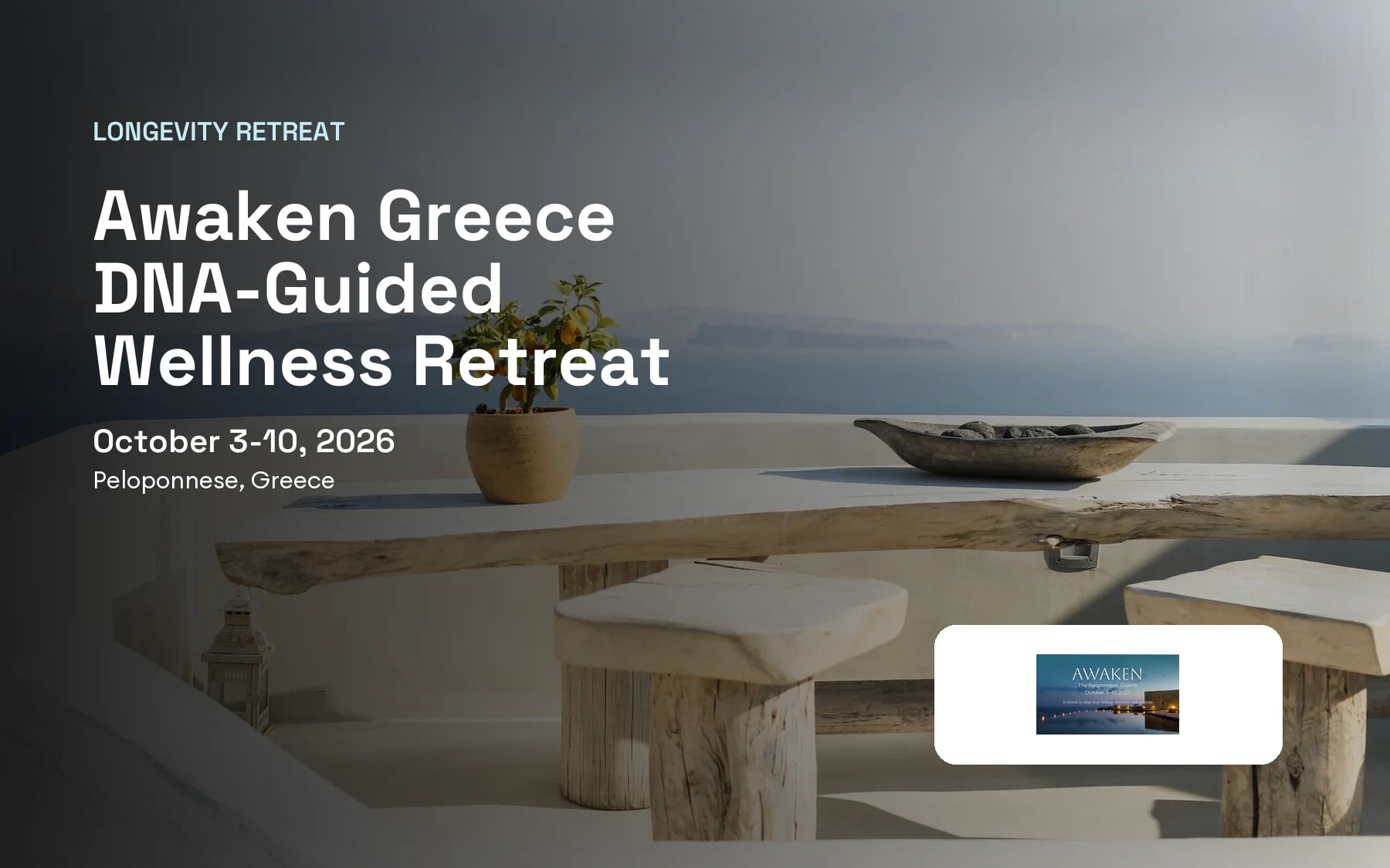 Awaken Greece DNA-Guided Wellness Retreat (Peloponnese, Greece)