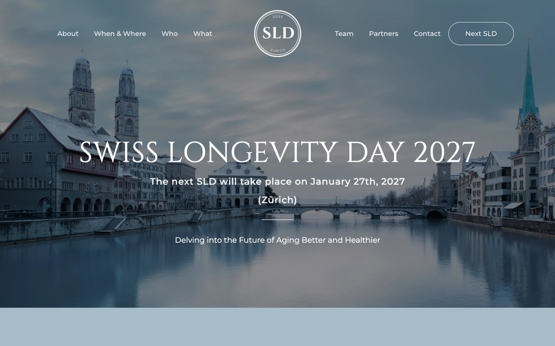 Swiss Longevity Day 2027 (Zurich, Switzerland)