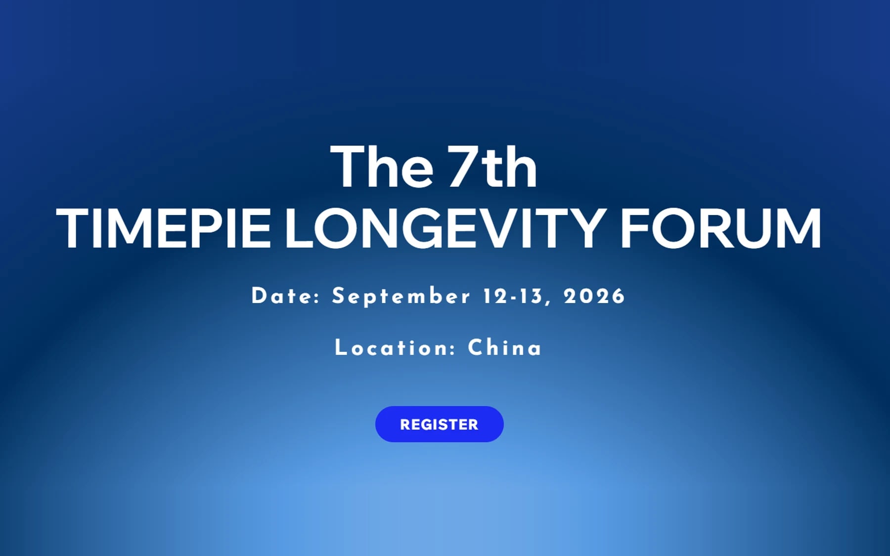 Timepie Longevity Forum (Shanghai, China)