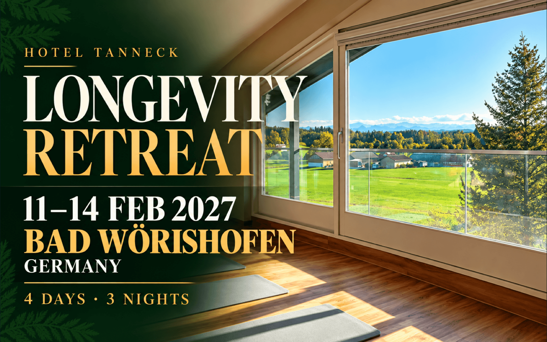 Hotel Tanneck Longevity Retreat — February 2027 (Bad Wörishofen, Germany)