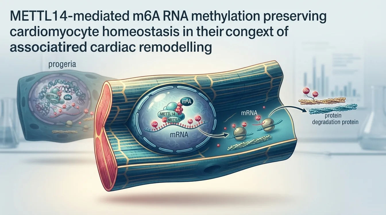 METTL14‐Mediated m6A Methylation Preserves Cardiomyocyte Homeostasis and Attenuates Progeria‐Associated Cardiac Remodeling