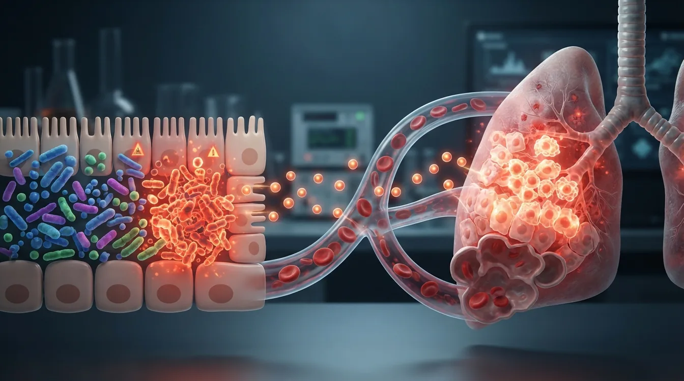 Gut microbiota dysbiosis in COPD patients increases the level of queuine in the blood serum abnormally enhancing the viability of lung epithelial cells