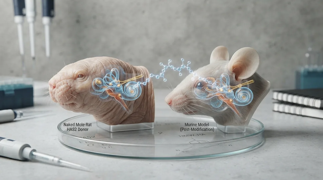 Naked Mole Rat Hyaluronan Synthase 2 Improves Health in Mice But Doesn't Reduce Age-Related Hearing Loss