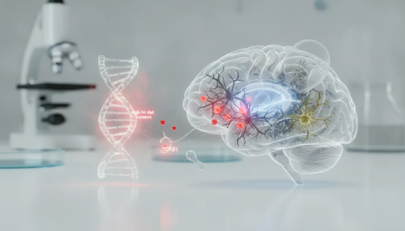 Maternal high-fat diet exposure is associated with altered hypothalamic microglial development and reduced early postnatal TGFβ1 signaling in male offspring