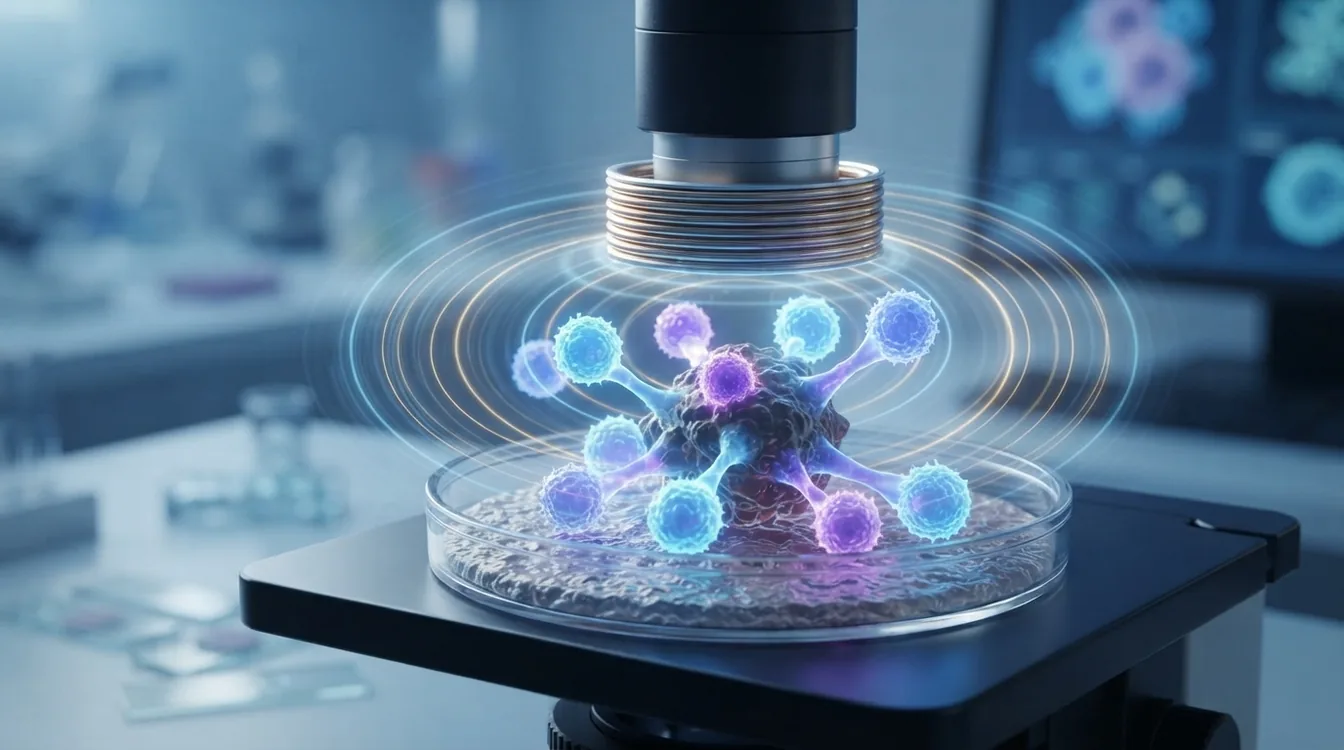 NUS scientists harness magnetic pulses to reprogram immune cells to fight breast cancer