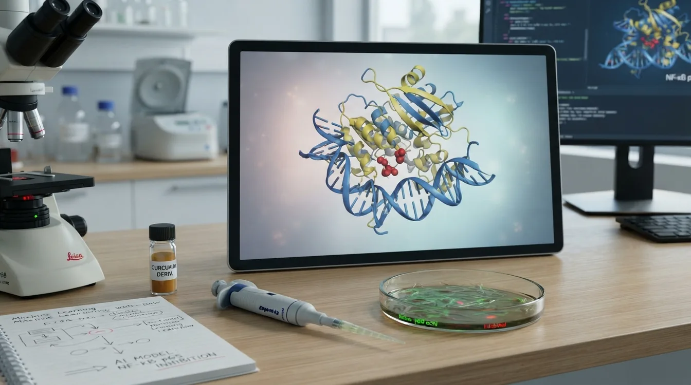 Machine learning-guided discovery of natural anti-inflammatory agents targeting NF-κB p65