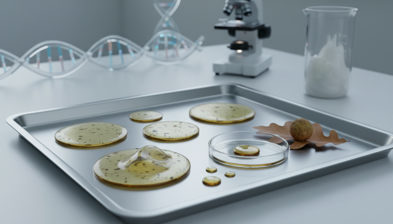 Internal gelation-based alginate hydrogel films incorporating Quercus infectoria gall extract for multifunctional wound dressing applications