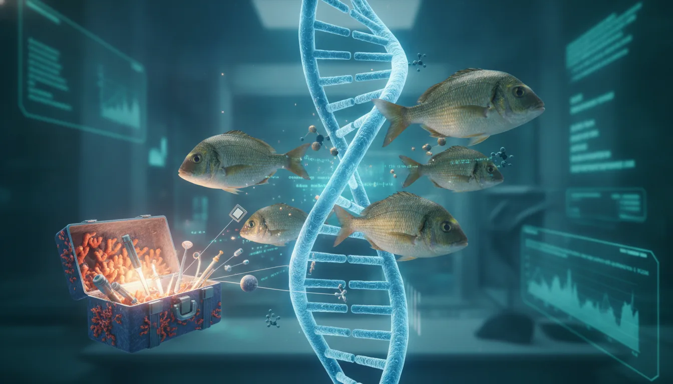Decoding biological aging in Sparus aurata through a gene toolbox to infer welfare assessment and precision aquaculture interventions
