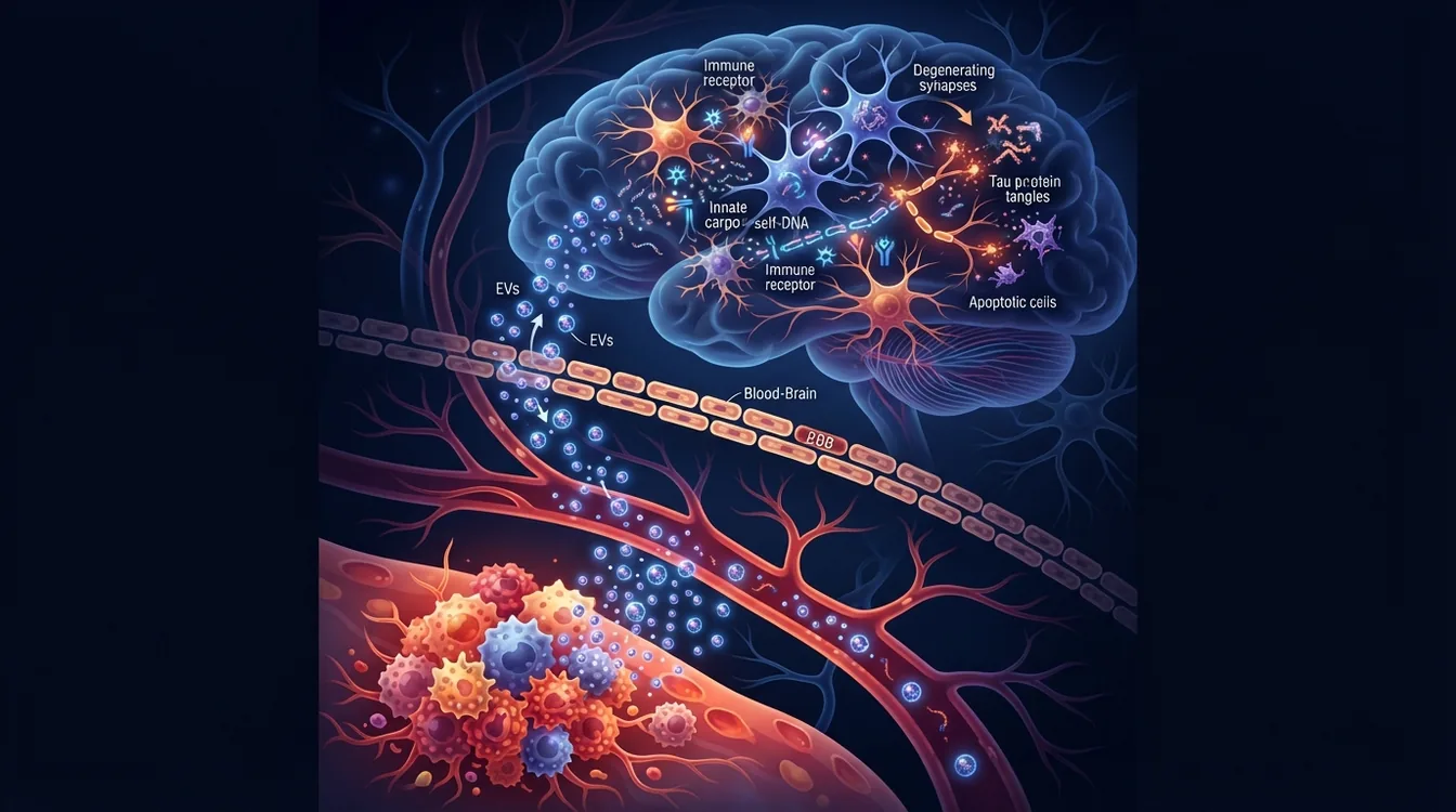 Extracellular Vesicles Link Inflammation in the Body to Accelerated Neurodegeneration in the Brain