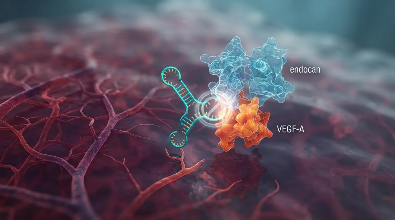 Novel RNA aptamer HPE3 suppresses angiogenesis via inhibiting endocan–VEGF-A formation in Matrigel-implanted mice