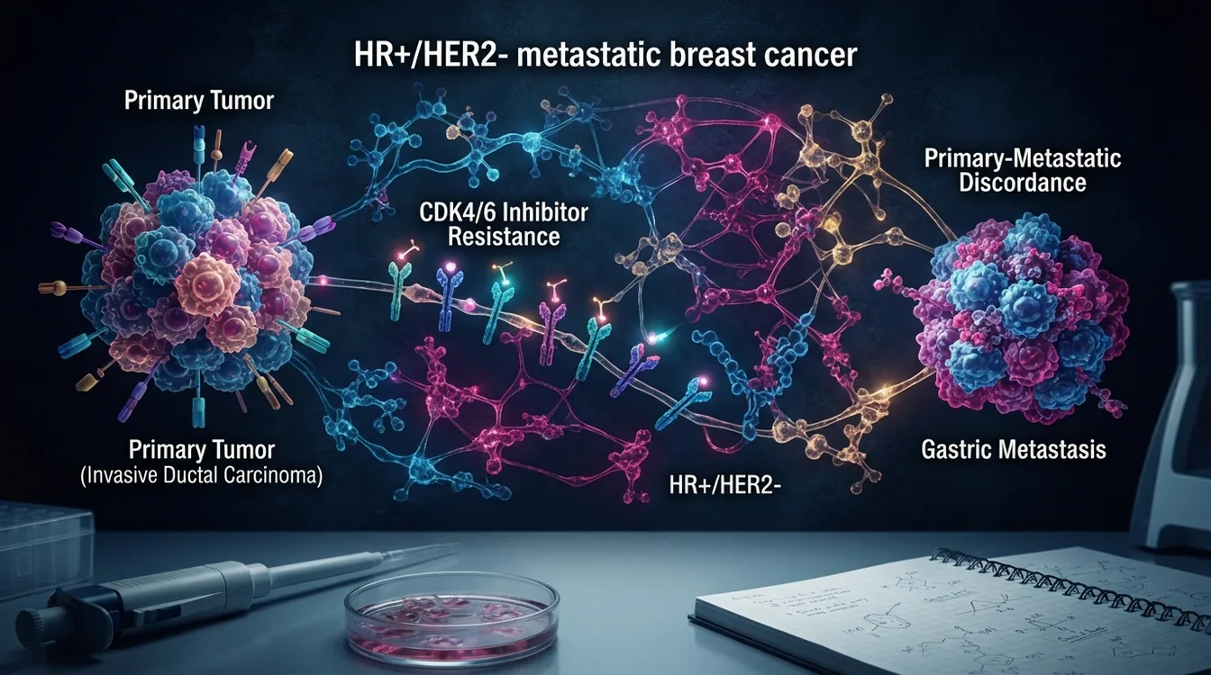 Integrated CDK4/6 Inhibitor Resistance and Primary-Metastatic Discordance in Hormone Receptor-Positive/HER2-Negative Metastatic Breast Cancer: A Translational Framework Focused on Invasive Ductal Carcinoma With Gastric Metastasis