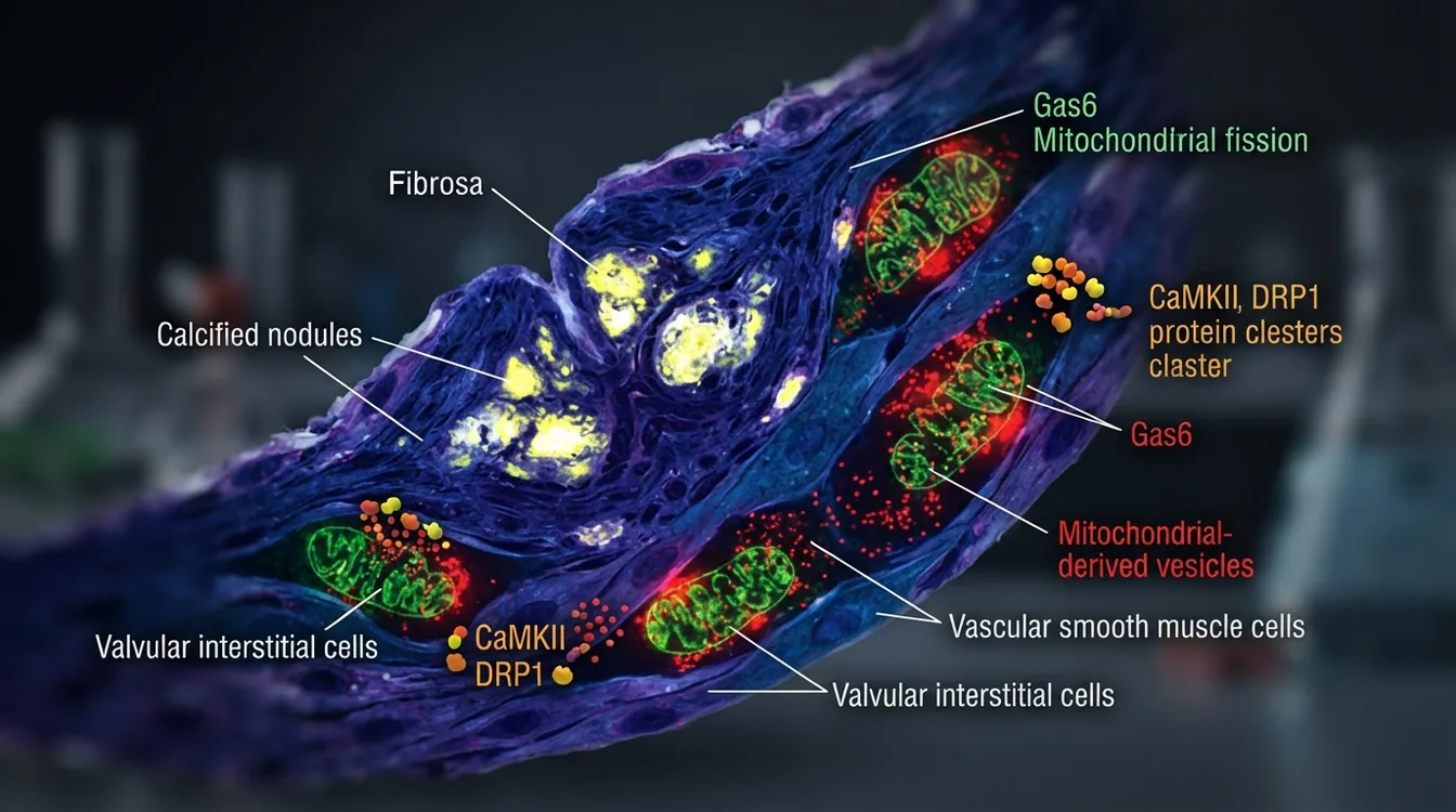 The Senokine Gas6 Promotes Aortic Valve Calcification Through CaMKII–DRP1–Mediated Terminal Scission of Mitochondrial‐Derived Vesicles