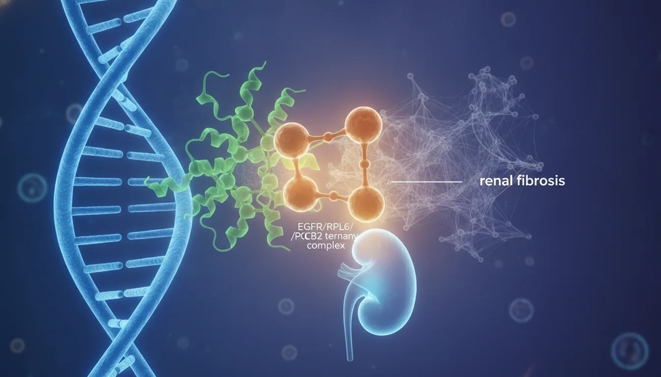 EGFR mimotope alleviates renal fibrosis by promoting EGFR/RPL6/PCBP2 ternary complex formation