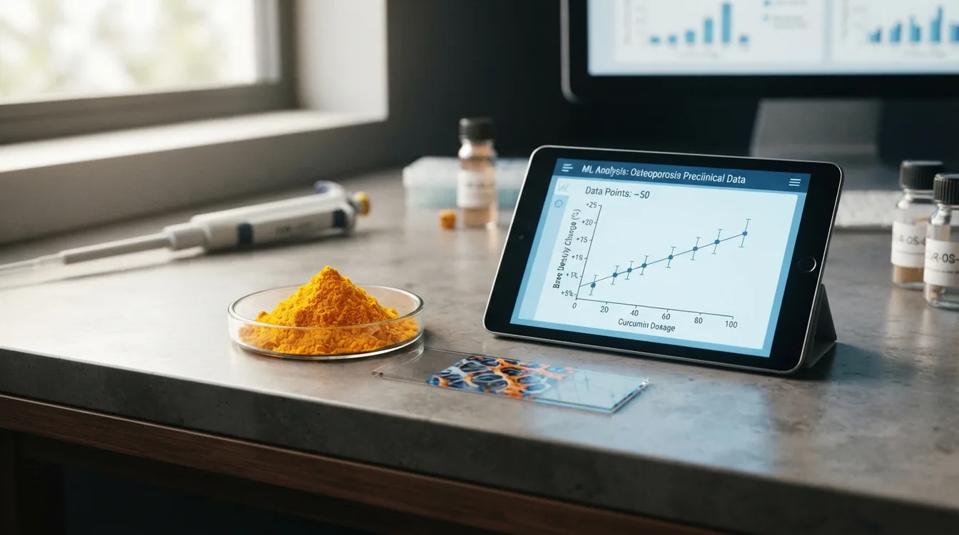 Integrated meta-analysis and exploratory small-sample machine learning to evaluate curcumin against osteoporosis: a preclinical evidence-based study