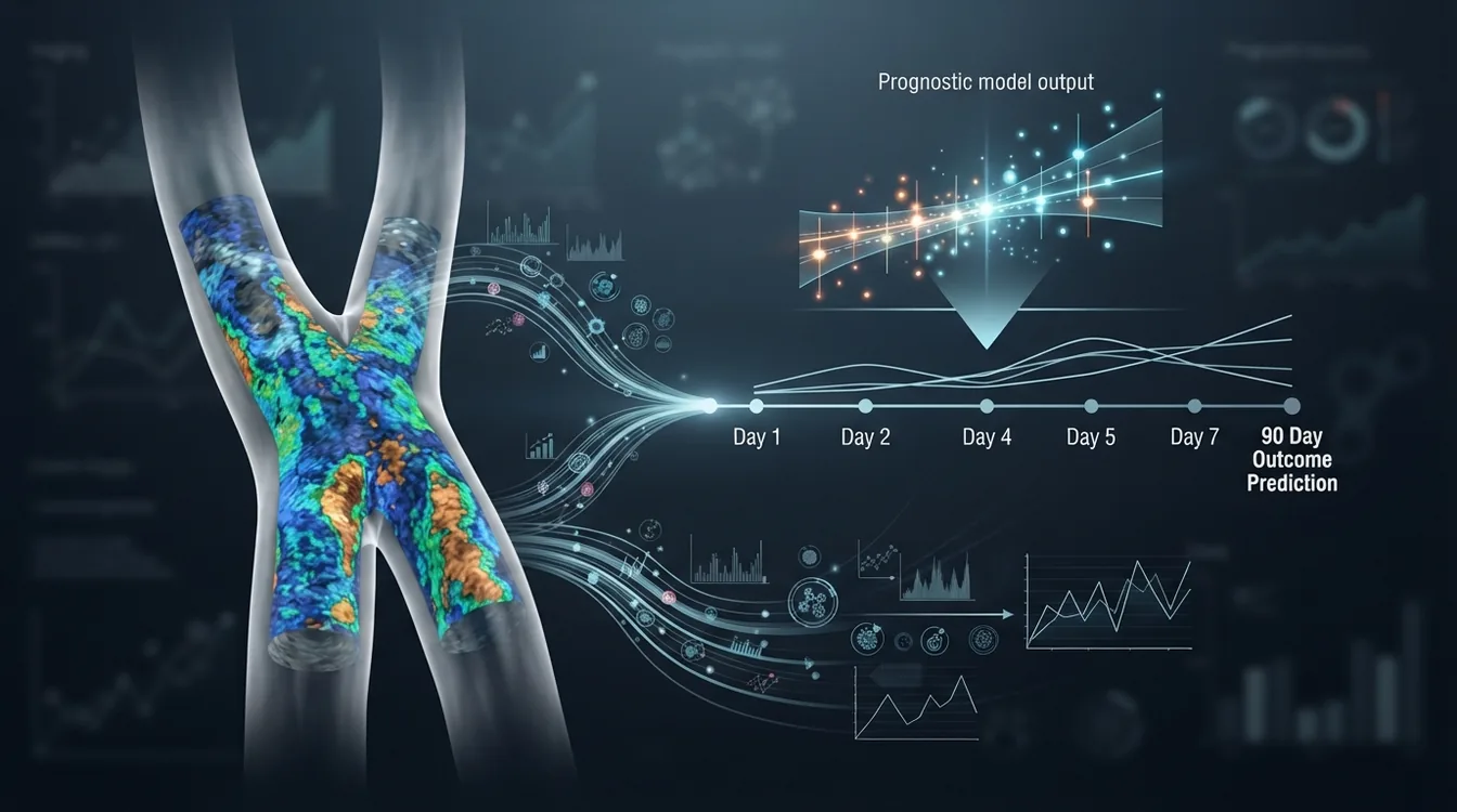Multimodal integration of carotid plaque ultrasound radiomics and dynamic systemic immune-inflammation trajectories for subacute risk stratification after stroke thrombectomy: development and internal validation of an exploratory prognostic model
