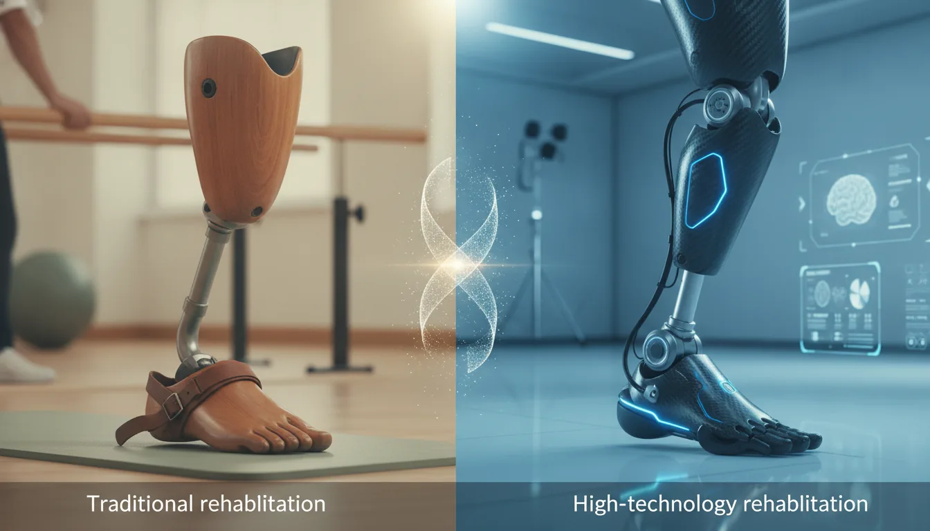 Clinical and psychological adjustment to prosthesis use in lower-limb amputees: focus on differences between traditional and high-technology rehabilitation