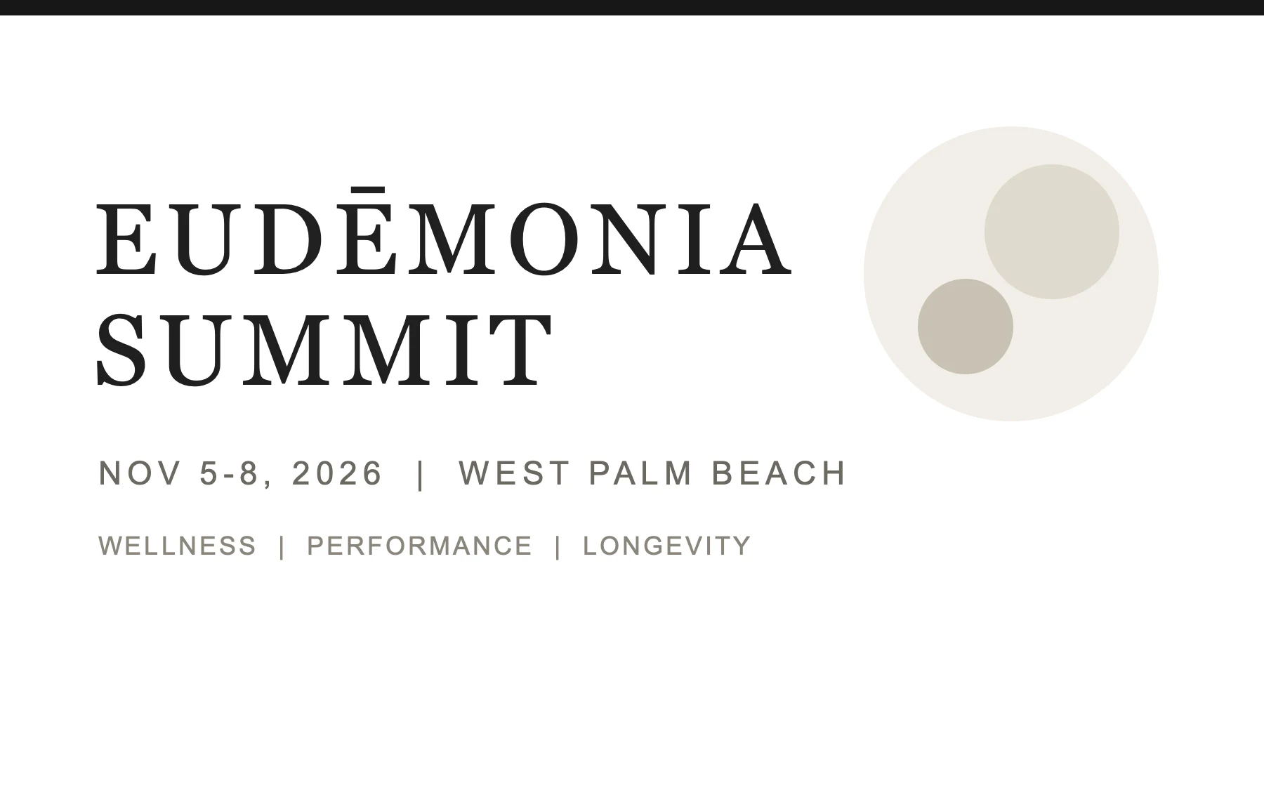 Eudemonia Summit 2026