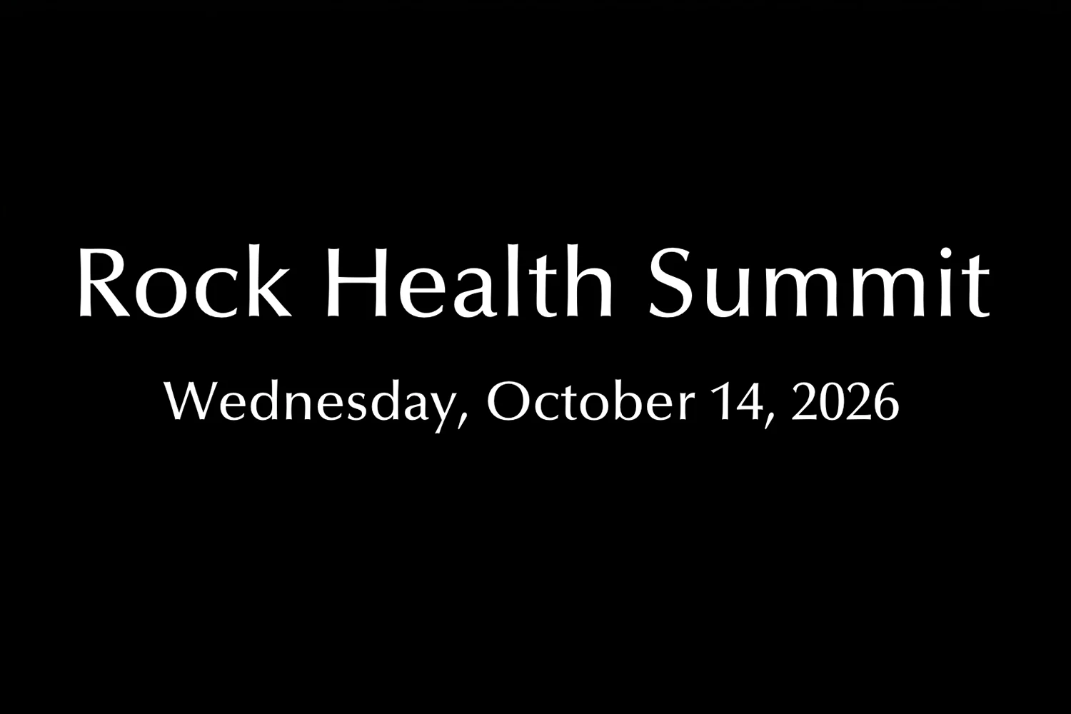 Rock Health Summit