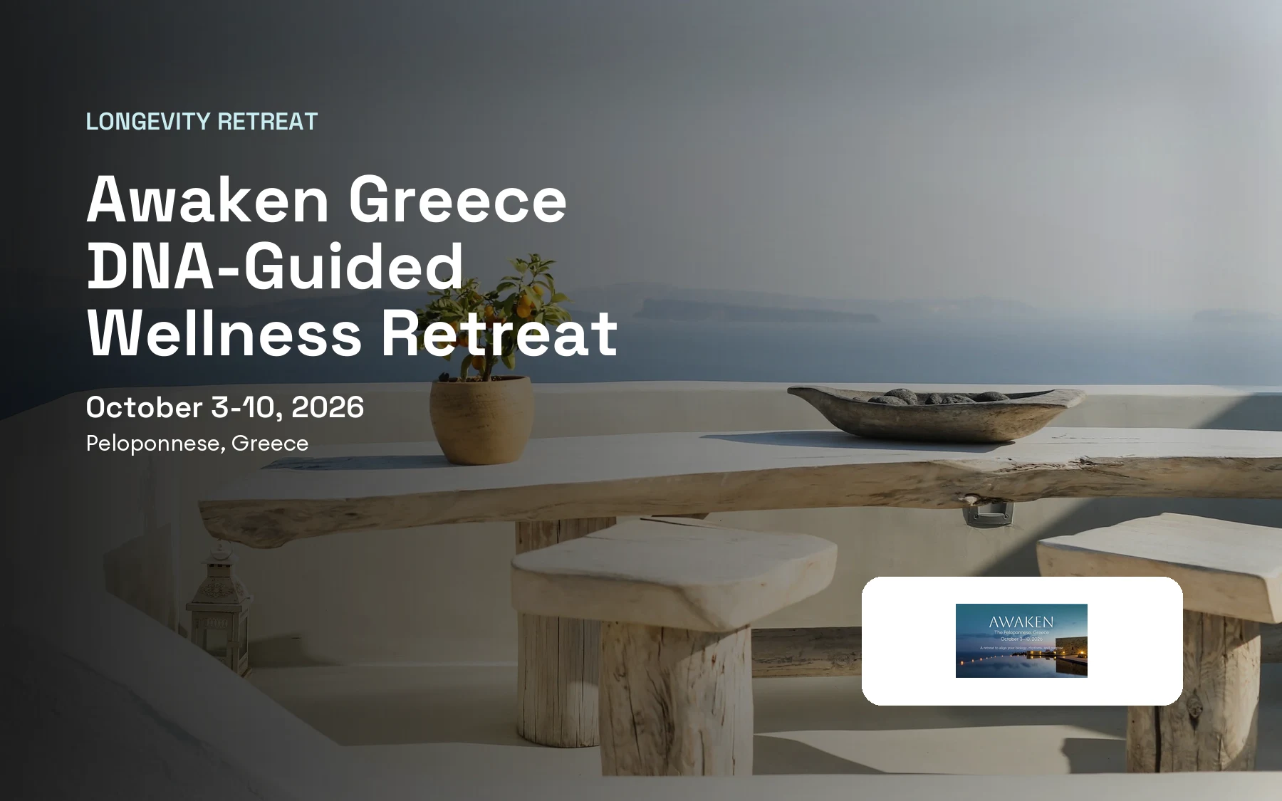 Awaken Greece DNA-Guided Wellness Retreat