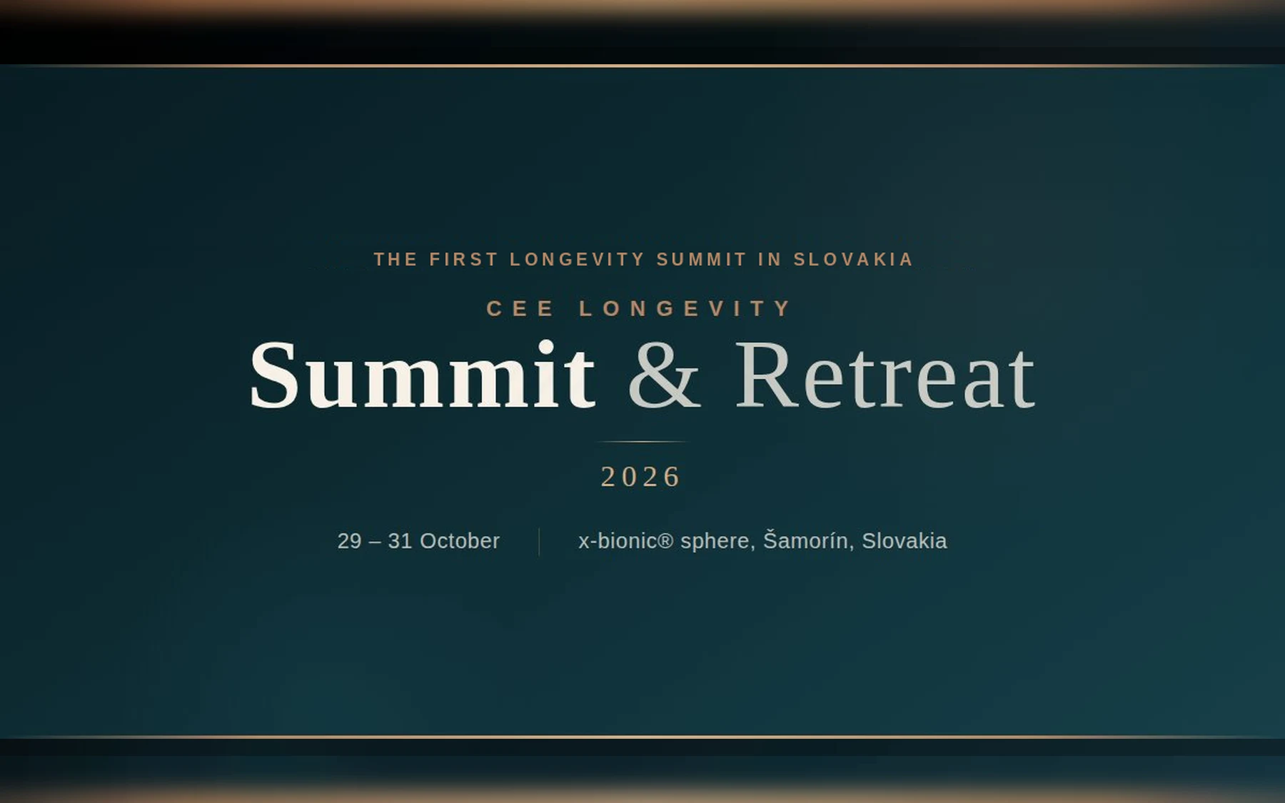 CEE Longevity Summit & Retreat 2026