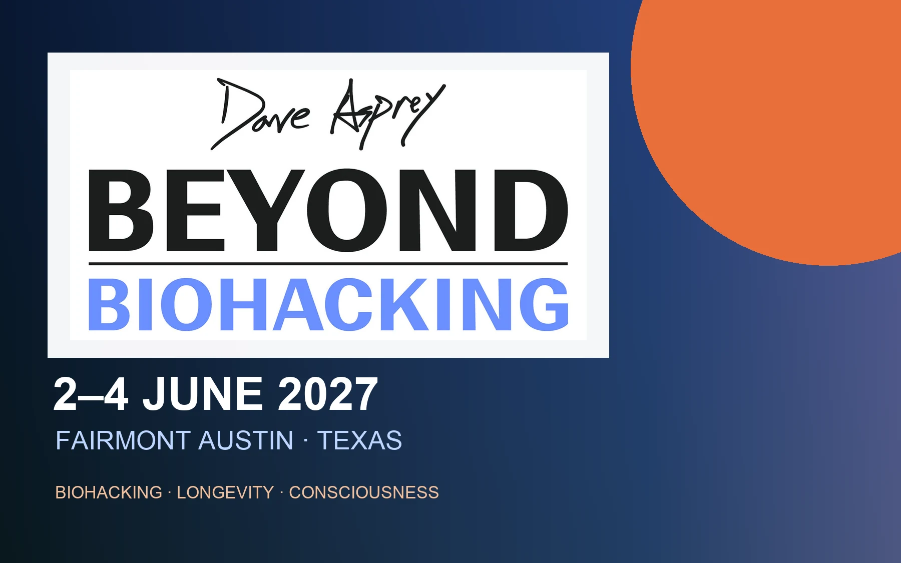 BEYOND Biohacking Conference 2027