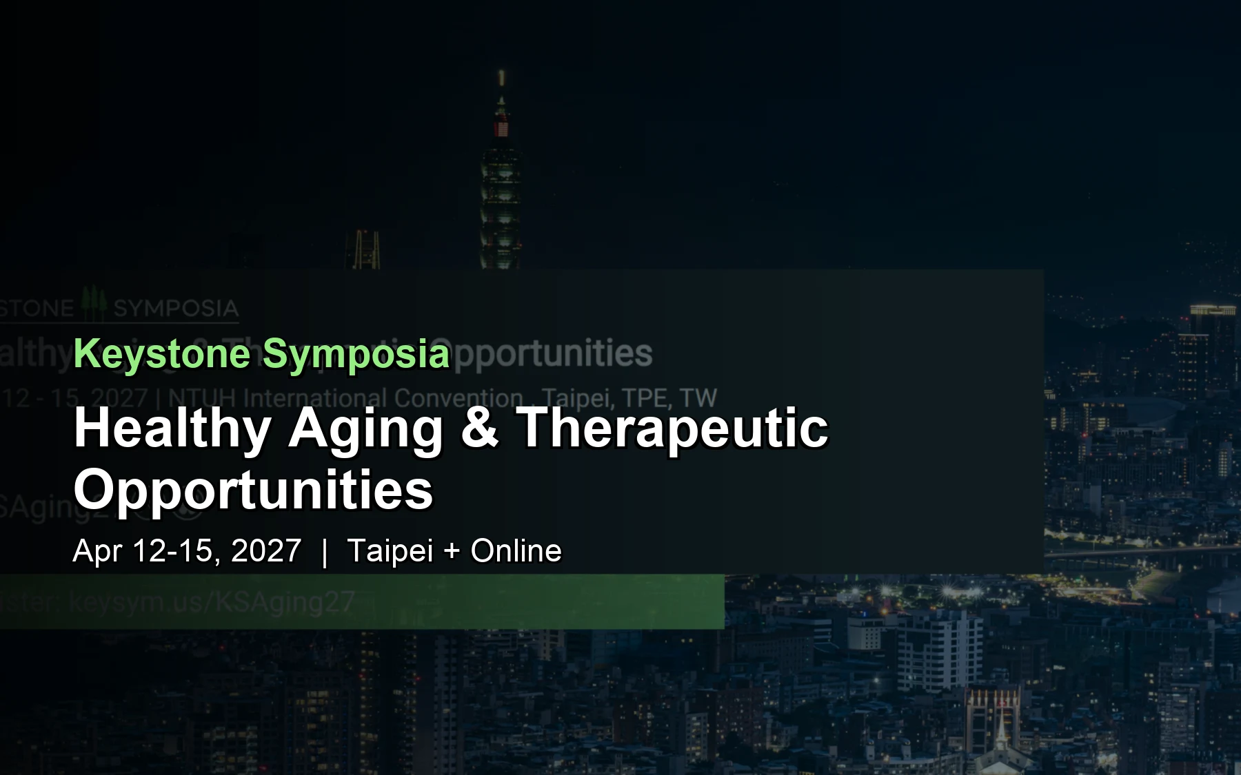 Healthy Aging & Therapeutic Opportunities