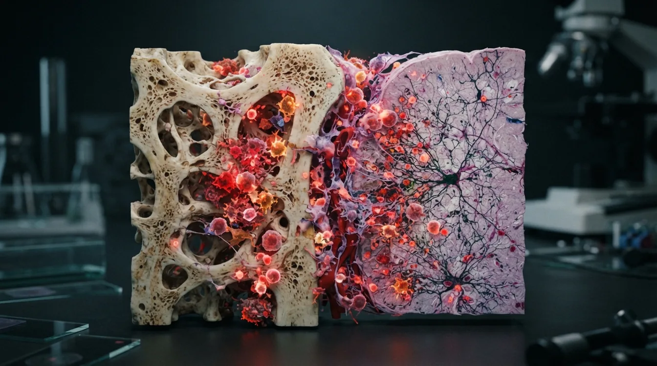 Chronic Inflammation in the Aging of Bone and Brain Tissue