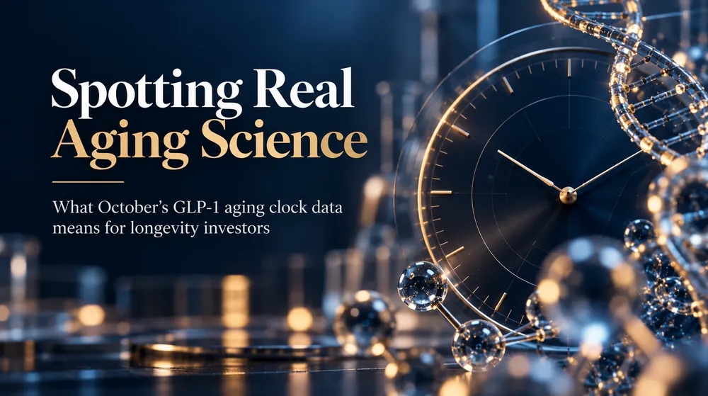 Spotting Real Aging Science: What October's GLP-1 Aging Clock Data Means for Longevity Investors